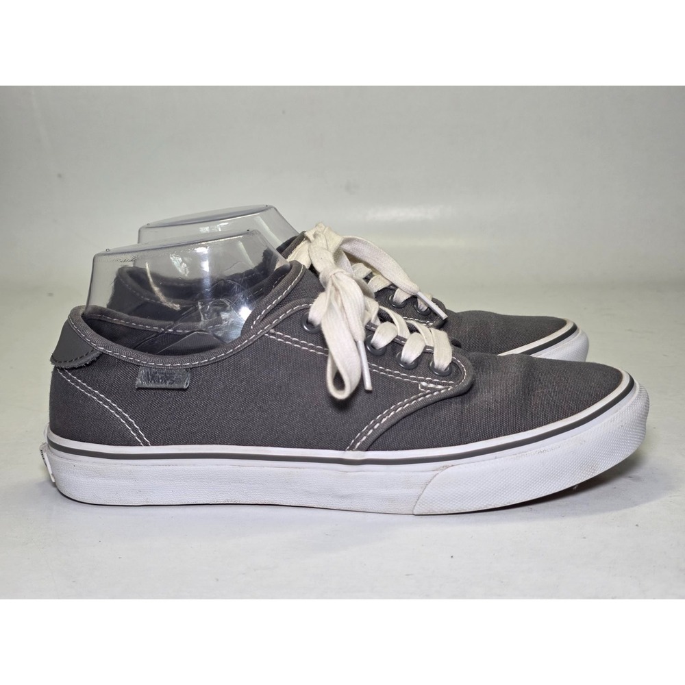 Vans Ortholite‎ Women's Sneakers Size 8 Gray White Lace Up Canvas Shoes